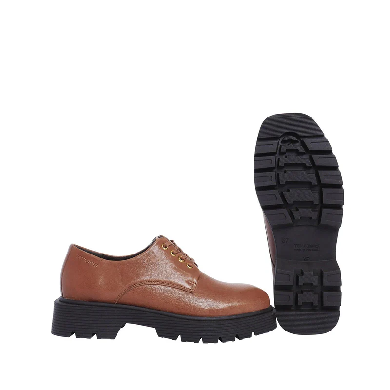 Mimmi Laced shoes — Cognac