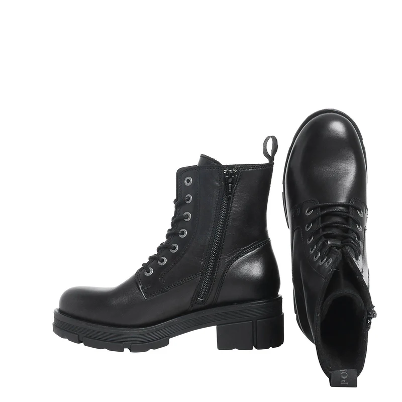 Cecilia Laced boots — Black