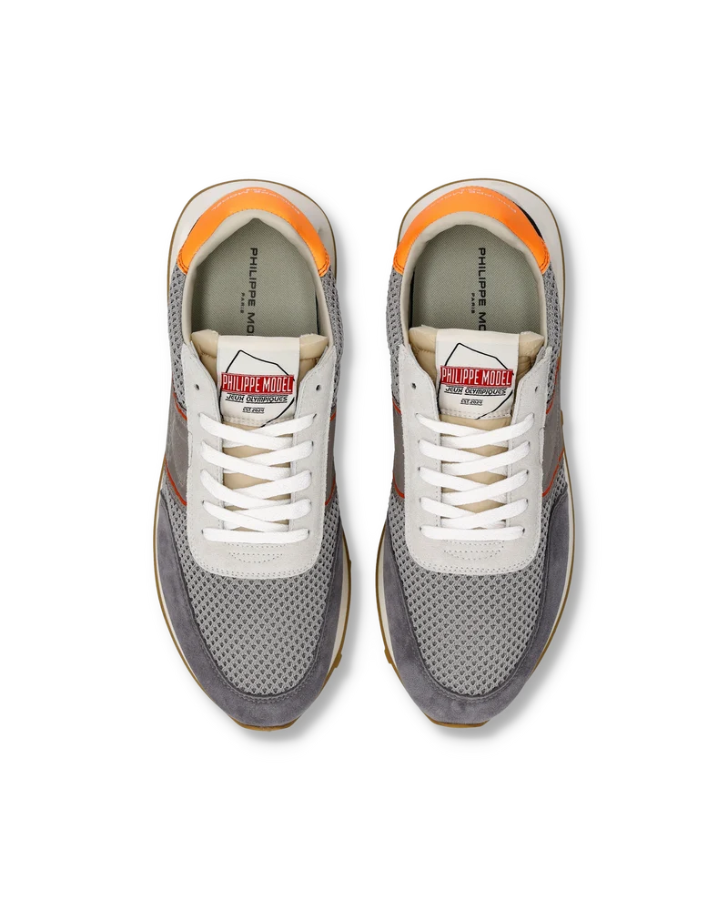 Sneakers Running Tour Men, Orange Grey Black