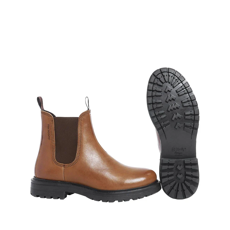 Berit Chelsea boots — Cognac