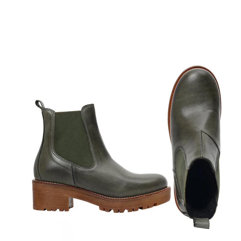 Clarisse Warm boots — Khaki