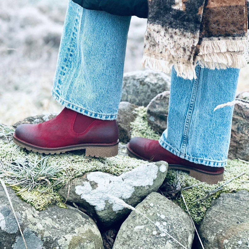 Viola Warm boots — Darkred