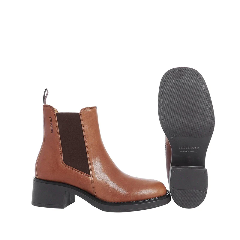 Ingrid Chelsea boots — Cognac