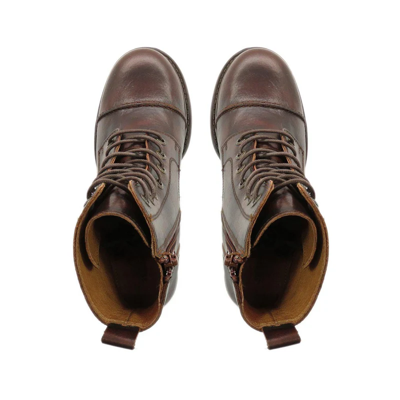Pandora Laced boots — Rust