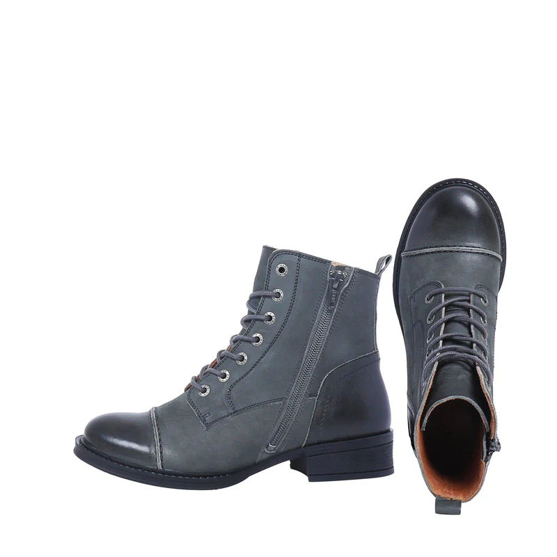Pandora Laced boots — Charcoal