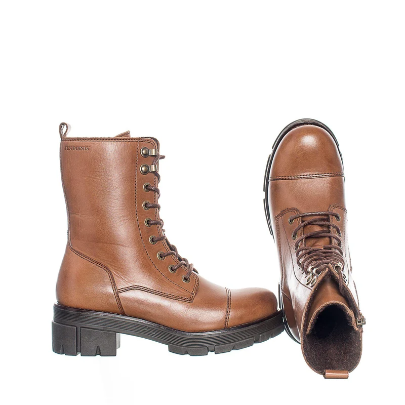 Cecilia Laced boots — Brown