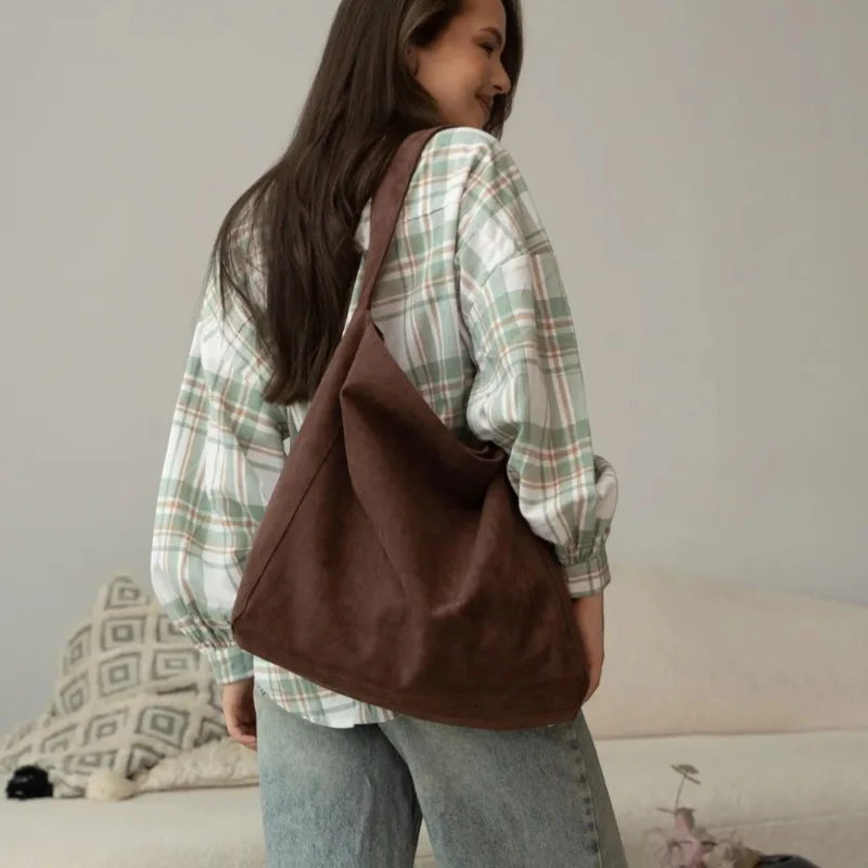 Sorella Tote Tasche – Handtasche mit Haspelverschluss und Innenfach mit Reißverschluss