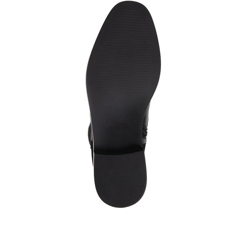 Gessica Leather Chelsea Boots - GESSICA / 324 588 - Black-Black Suede