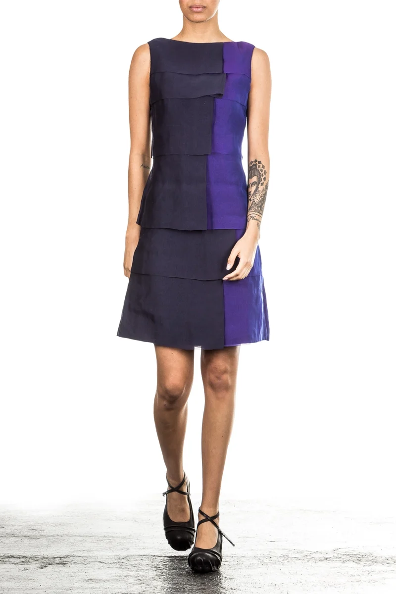 Anett Röstel Damen Cocktailkleid blau violett