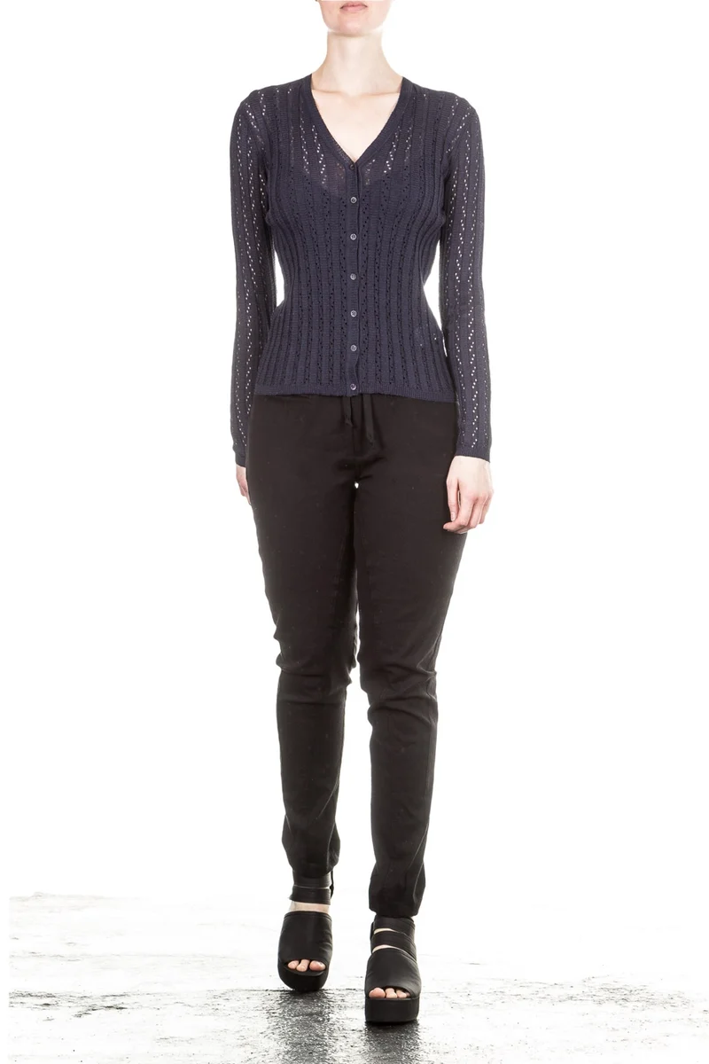 M Missoni Damen Strick Jacke navy