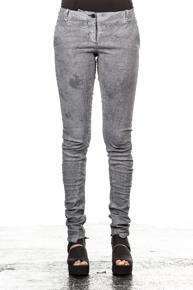Masnada Damen Leinenhose grau