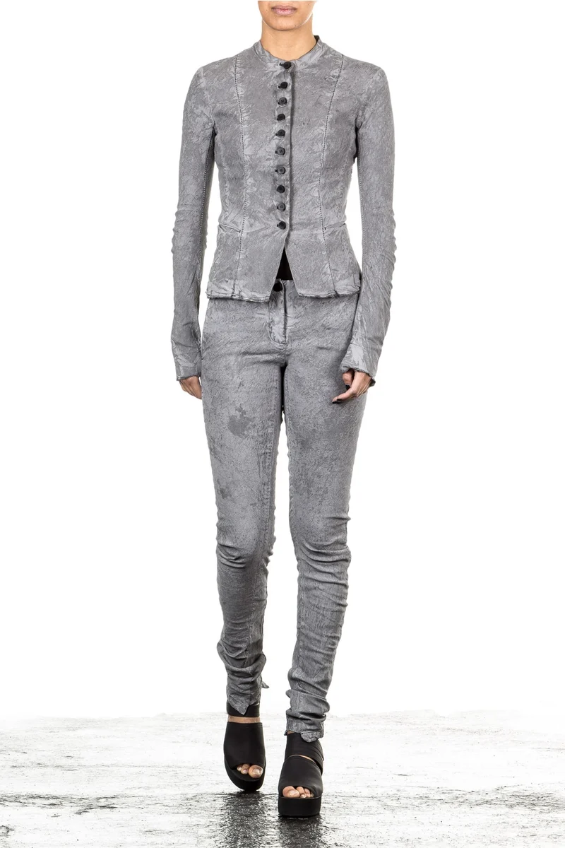 Masnada Damen Leinenhose grau