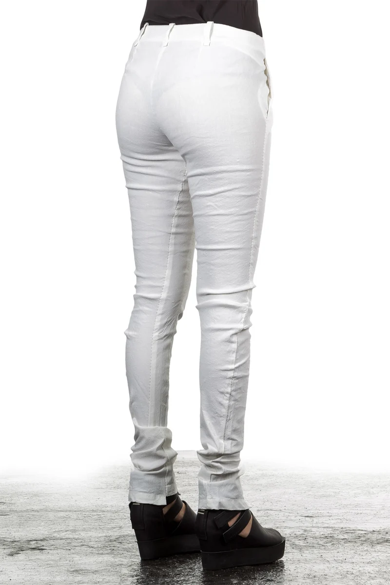 Masnada Damen Leinenhose weiß