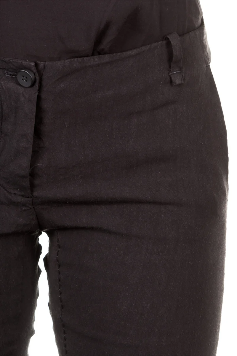 Masnada Damen Leinenhose schwarz
