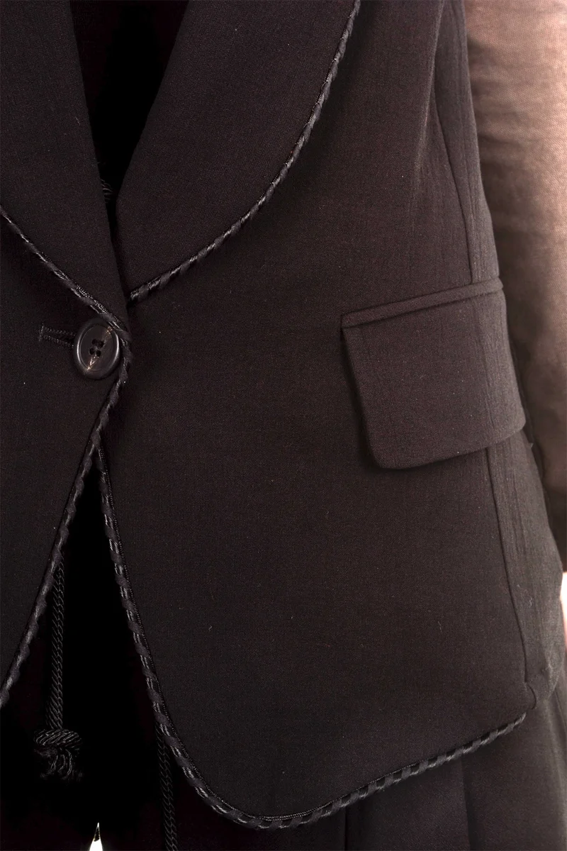 Ann Demeulemeester Damen Weste schwarz