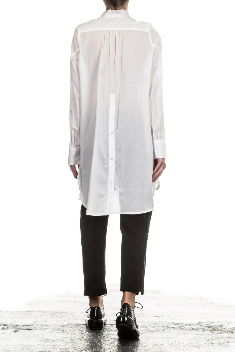Ann Demeulemeester Damen Bluse Oversized weiß