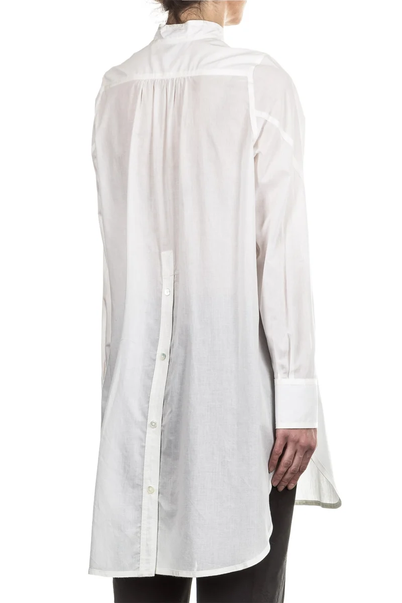 Ann Demeulemeester Damen Bluse Oversized weiß