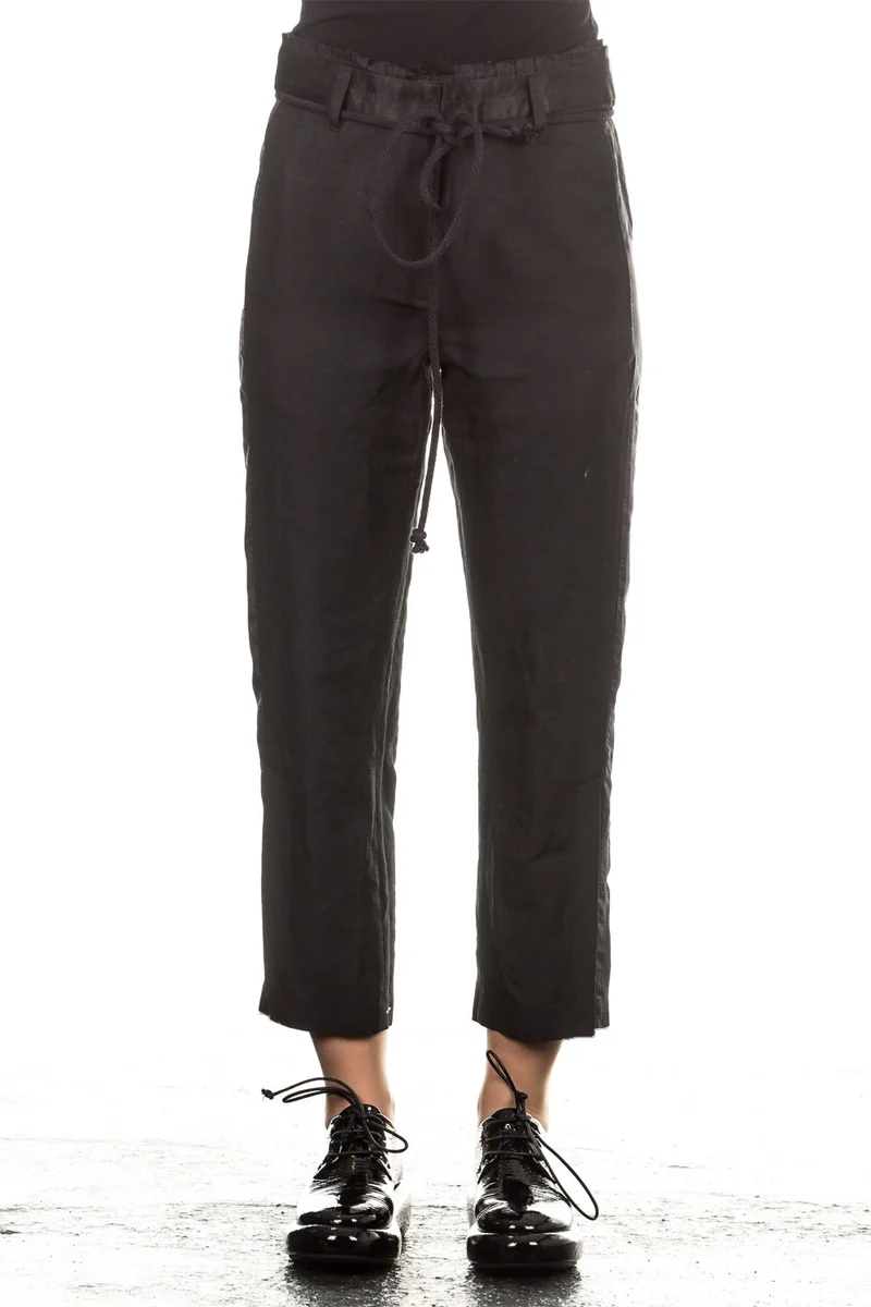 Ann Demeulemeester Damen Hose 7/8 Avantgarde schwarz