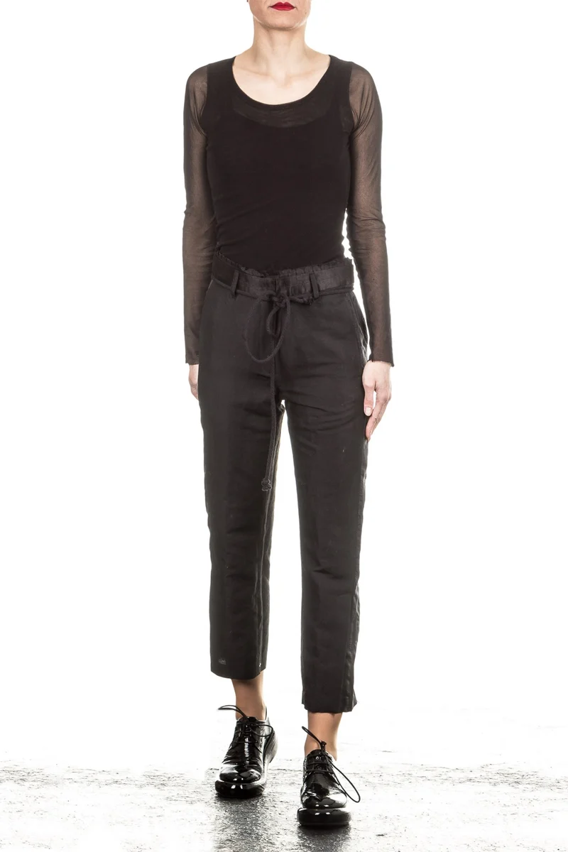 Ann Demeulemeester Damen Hose 7/8 Avantgarde schwarz