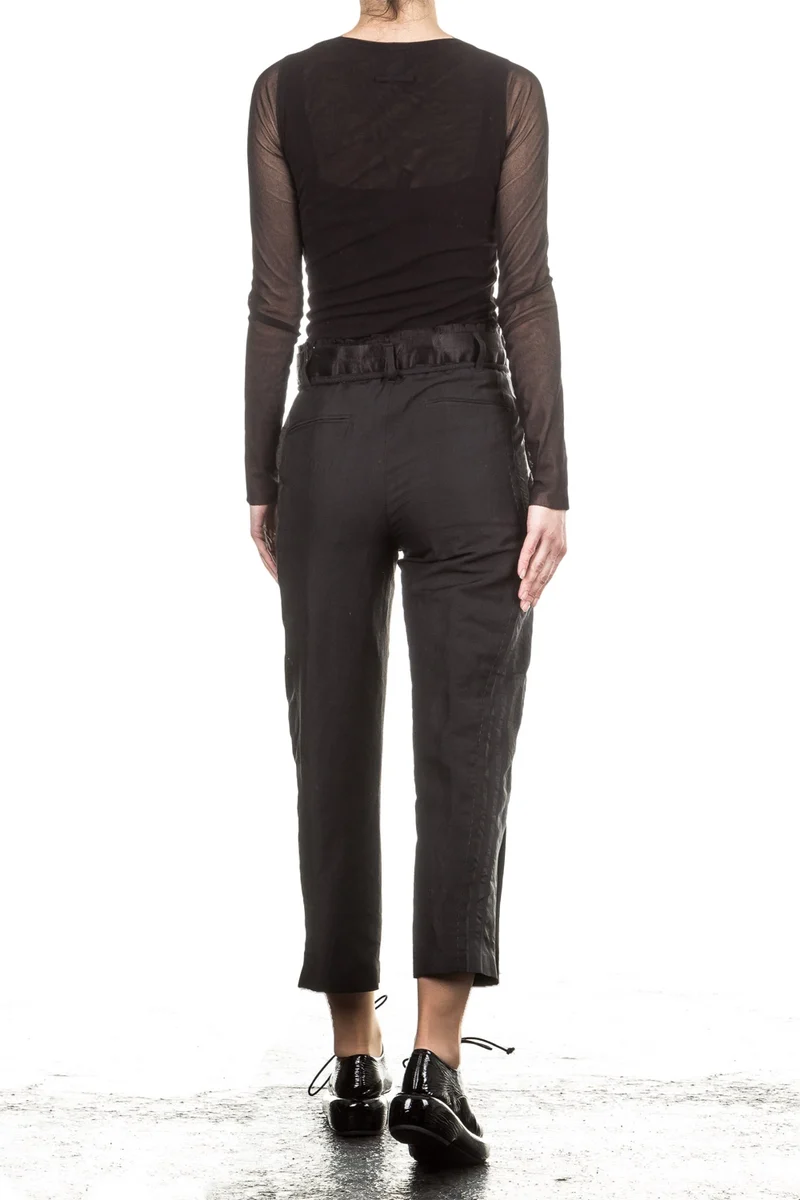Ann Demeulemeester Damen Hose 7/8 Avantgarde schwarz