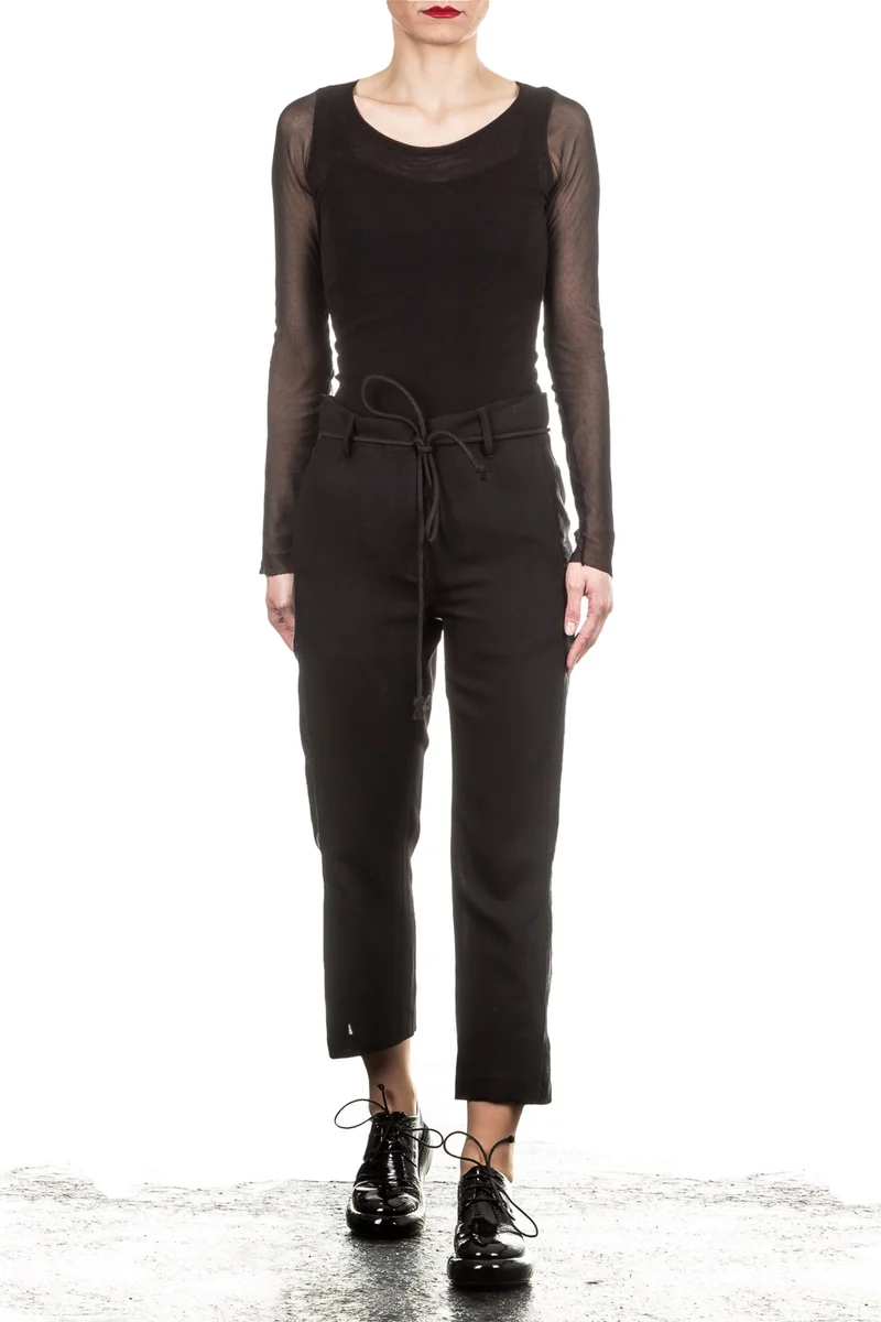 Ann Demeulemeester Damen Hose Avantgarde schwarz