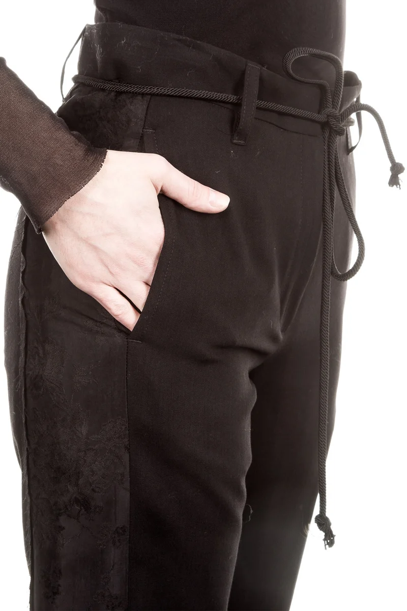 Ann Demeulemeester Damen Hose Avantgarde schwarz