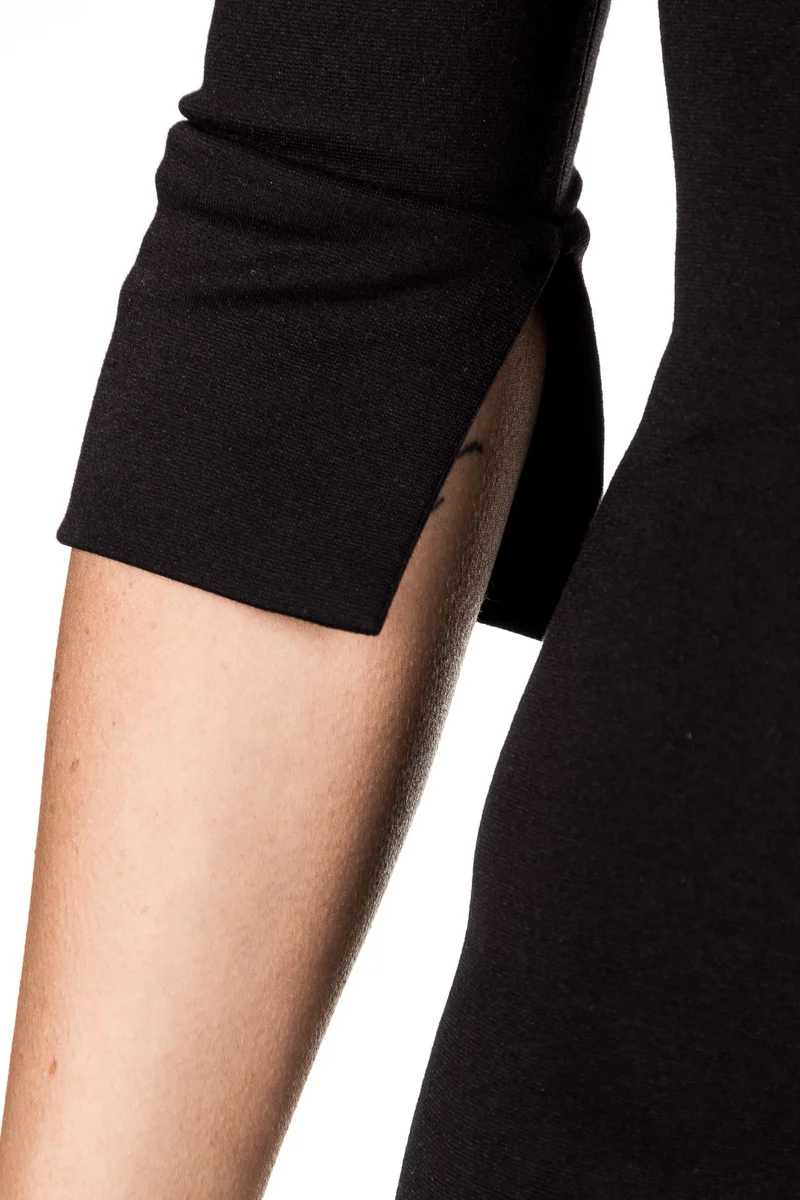 Plein Sud Jeanius Damen Jersey Kleid lang schwarz