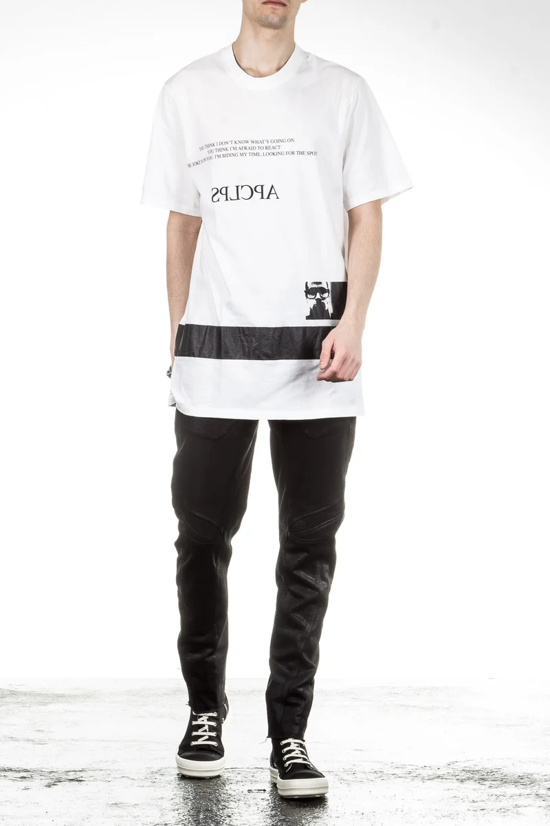 Julius Herren Oversized T-Shirt APCLPS weiß
