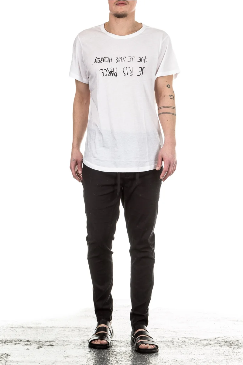 Ann Demeulemeester Herren T-Shirt weiß