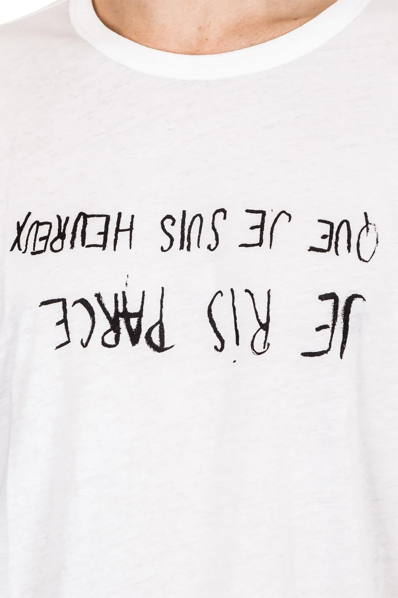 Ann Demeulemeester Herren T-Shirt weiß