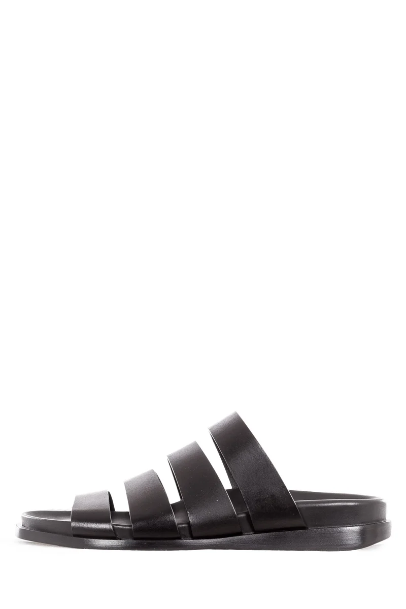 Ann Demeulemeester Herren Leder Sandale VACCHETTA schwarz