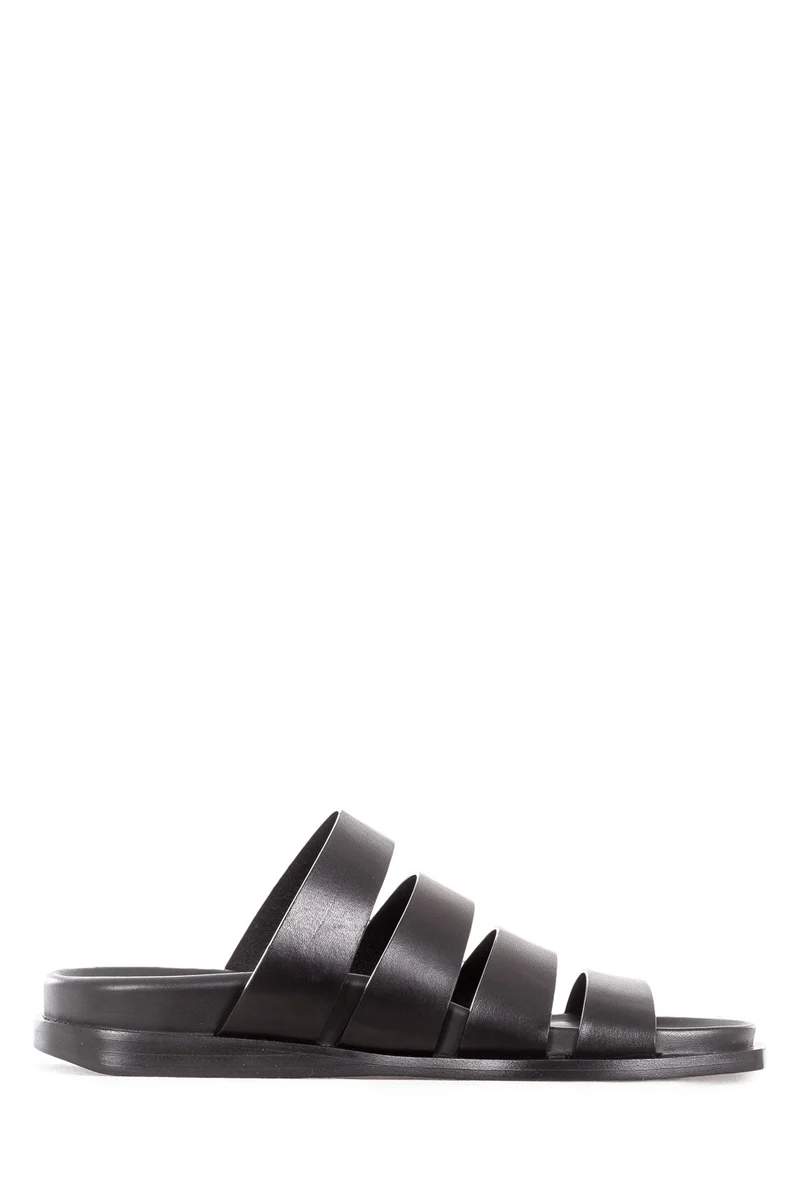 Ann Demeulemeester Herren Leder Sandale VACCHETTA schwarz