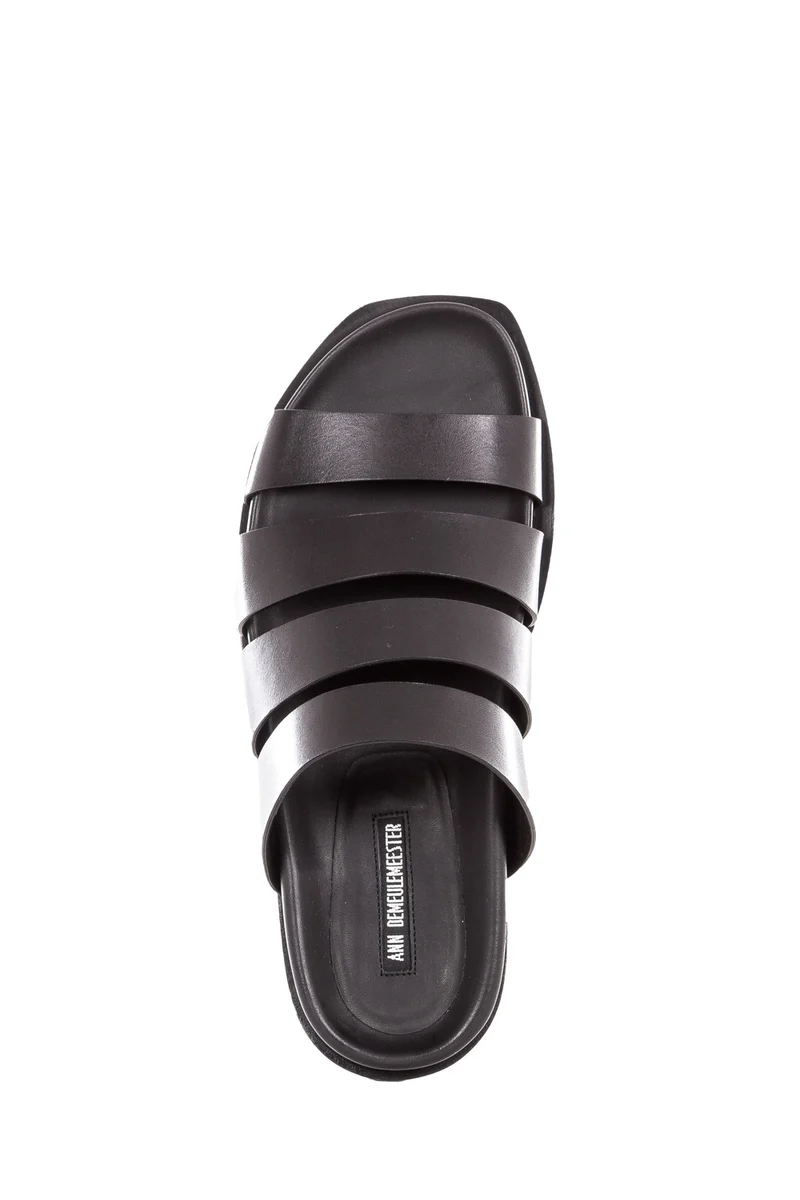 Ann Demeulemeester Herren Leder Sandale VACCHETTA schwarz