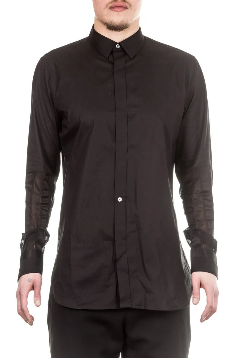 Ann Demeulemeester Herren Hemd schwarz