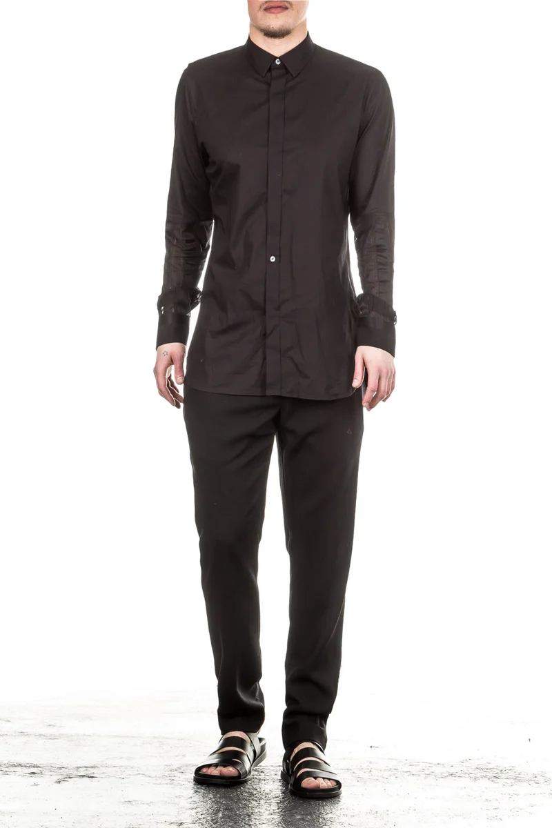 Ann Demeulemeester Herren Hemd schwarz