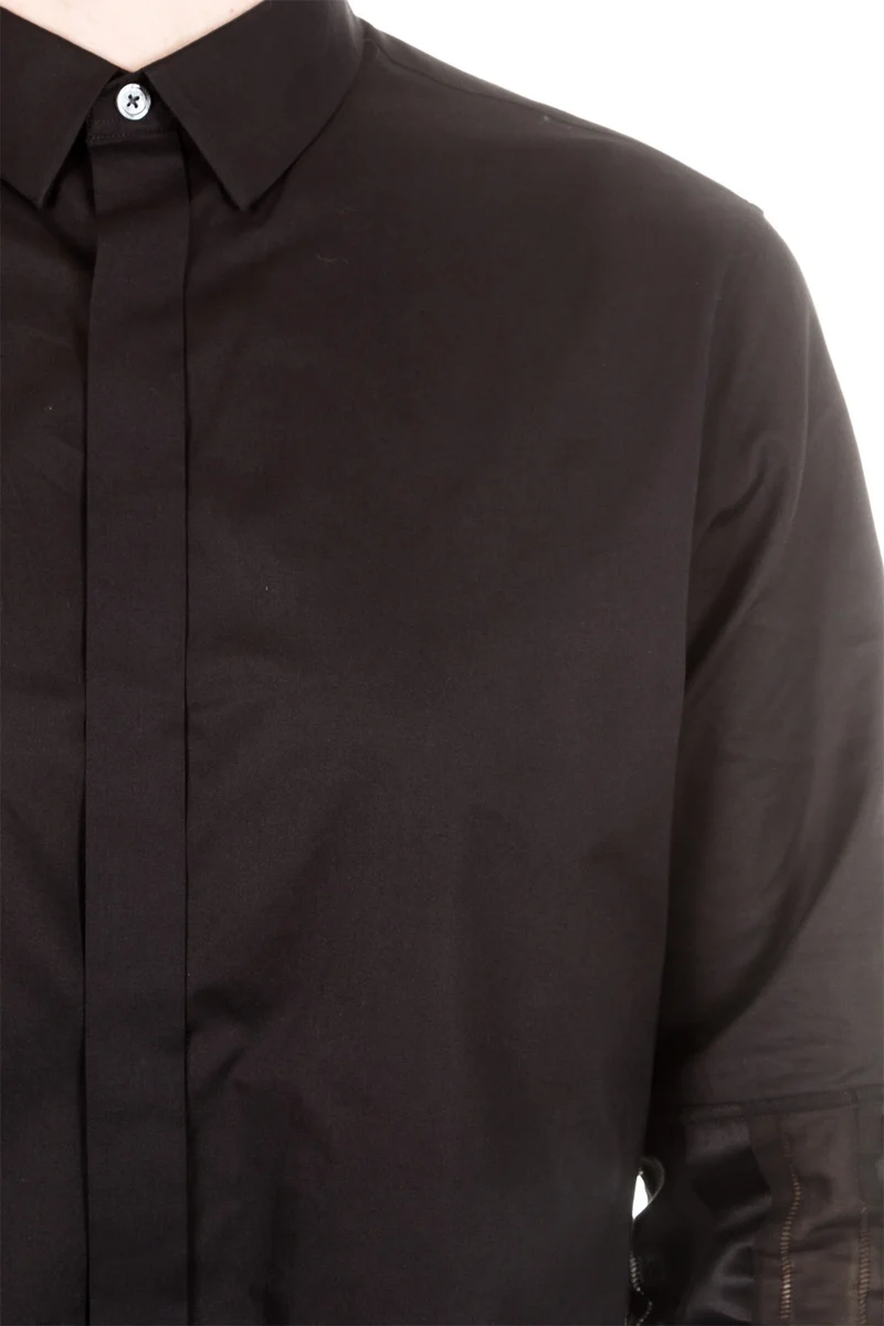 Ann Demeulemeester Herren Hemd schwarz