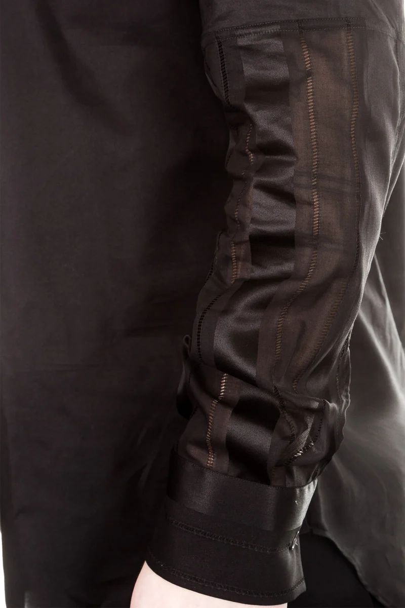 Ann Demeulemeester Herren Hemd schwarz
