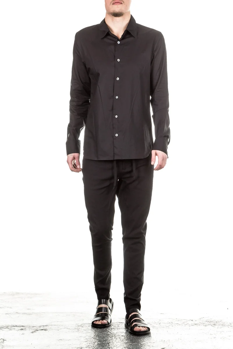 Ann Demeulemeester Herren Hemd schwarz
