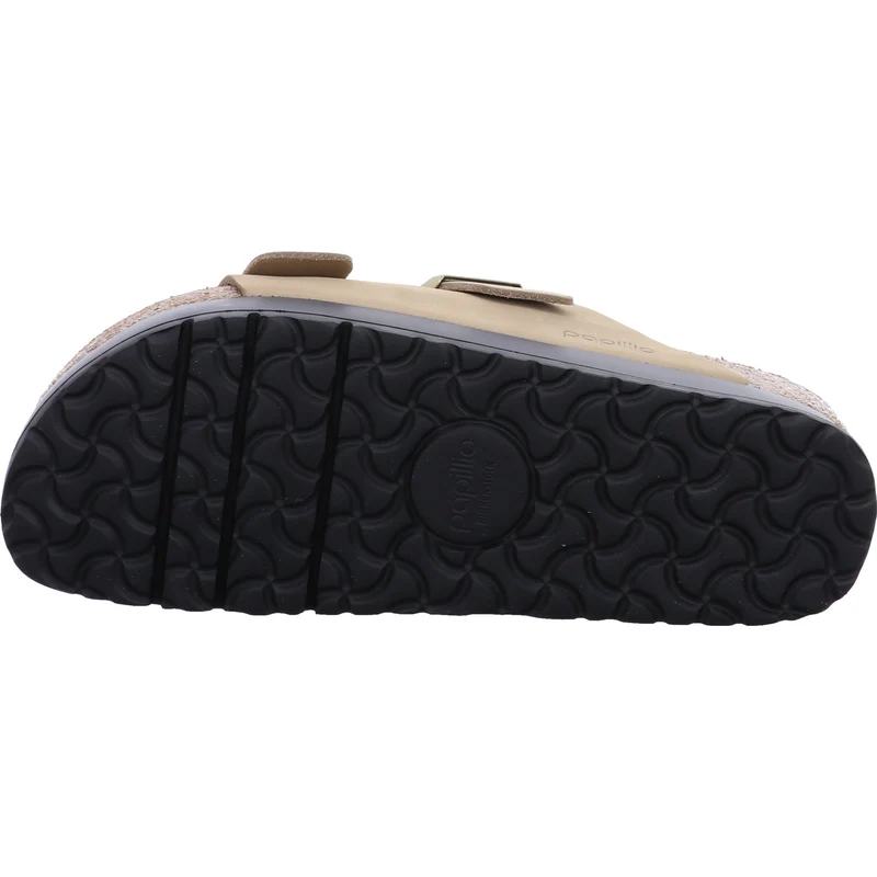 Birkenstock Pantolette Arizona Flex Platform LENB San beige