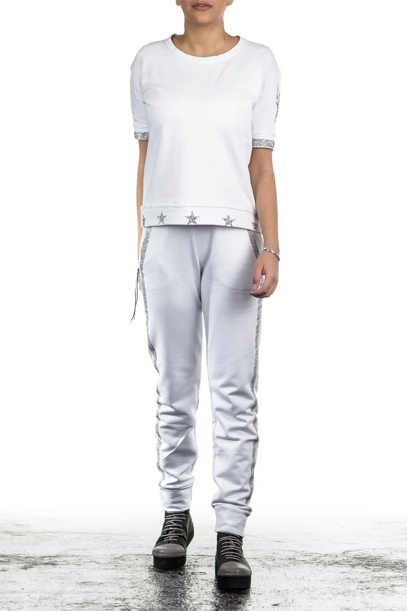 Jet Set Damen Sweathose TIMEA weiß