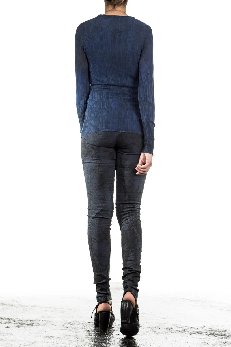 AVANT TOI Damen Baumwoll Shirt blau