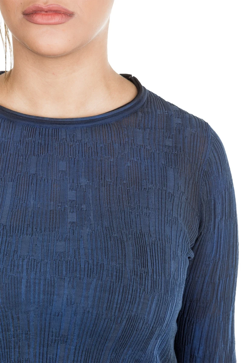 AVANT TOI Damen Baumwoll Shirt blau