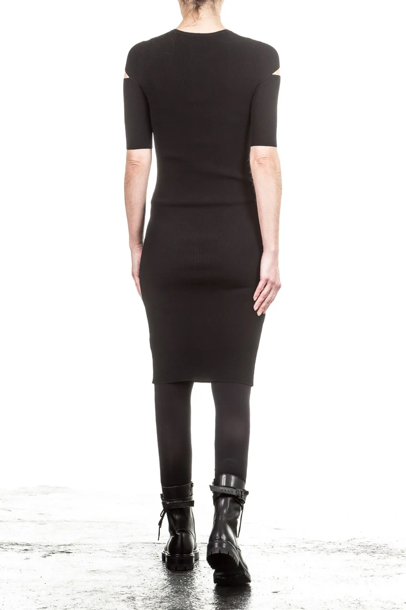 Helmut Lang Damen Strickkleid schwarz