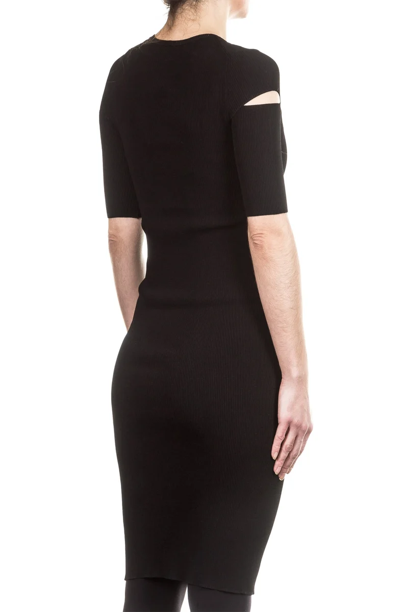 Helmut Lang Damen Strickkleid schwarz