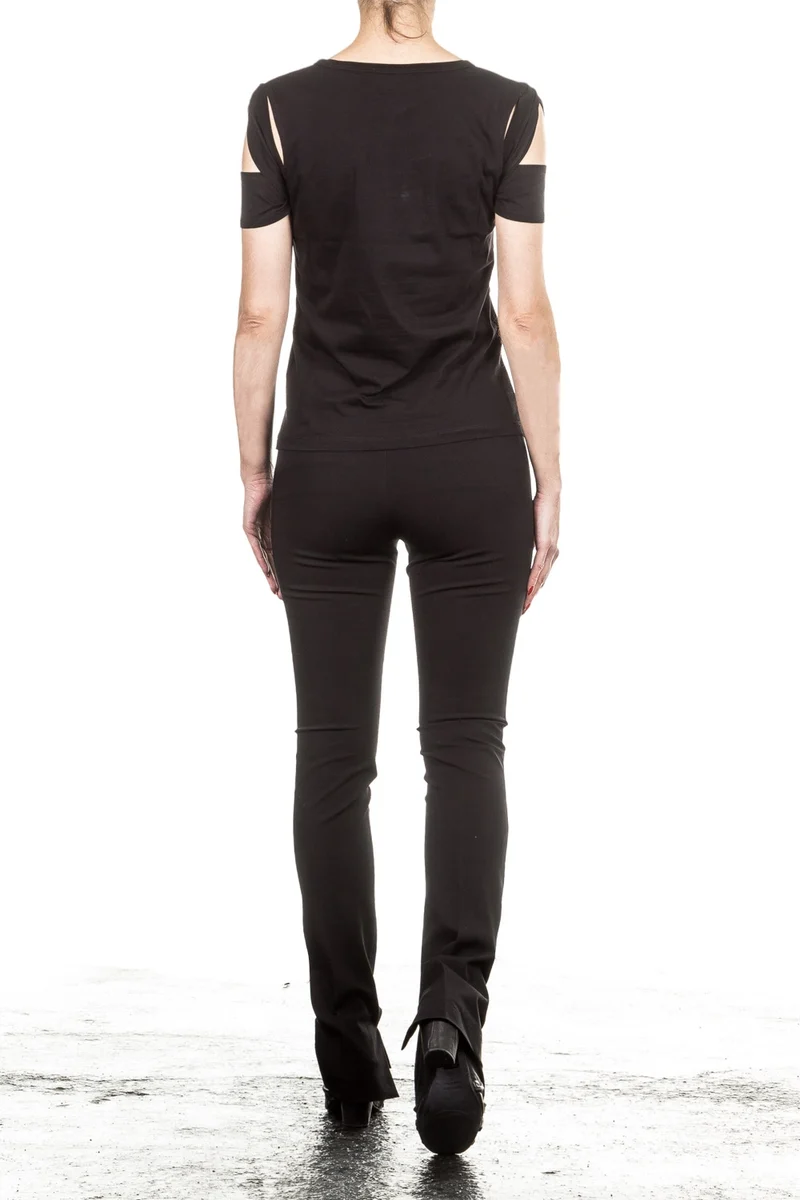 Helmut Lang Damen Stretchhose schwarz