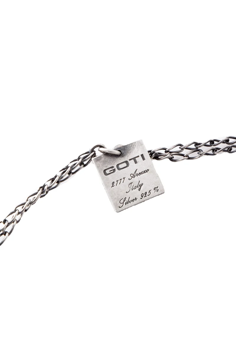 GOTI Silberkette mit Anhänger in Knospenform CN1146 silber