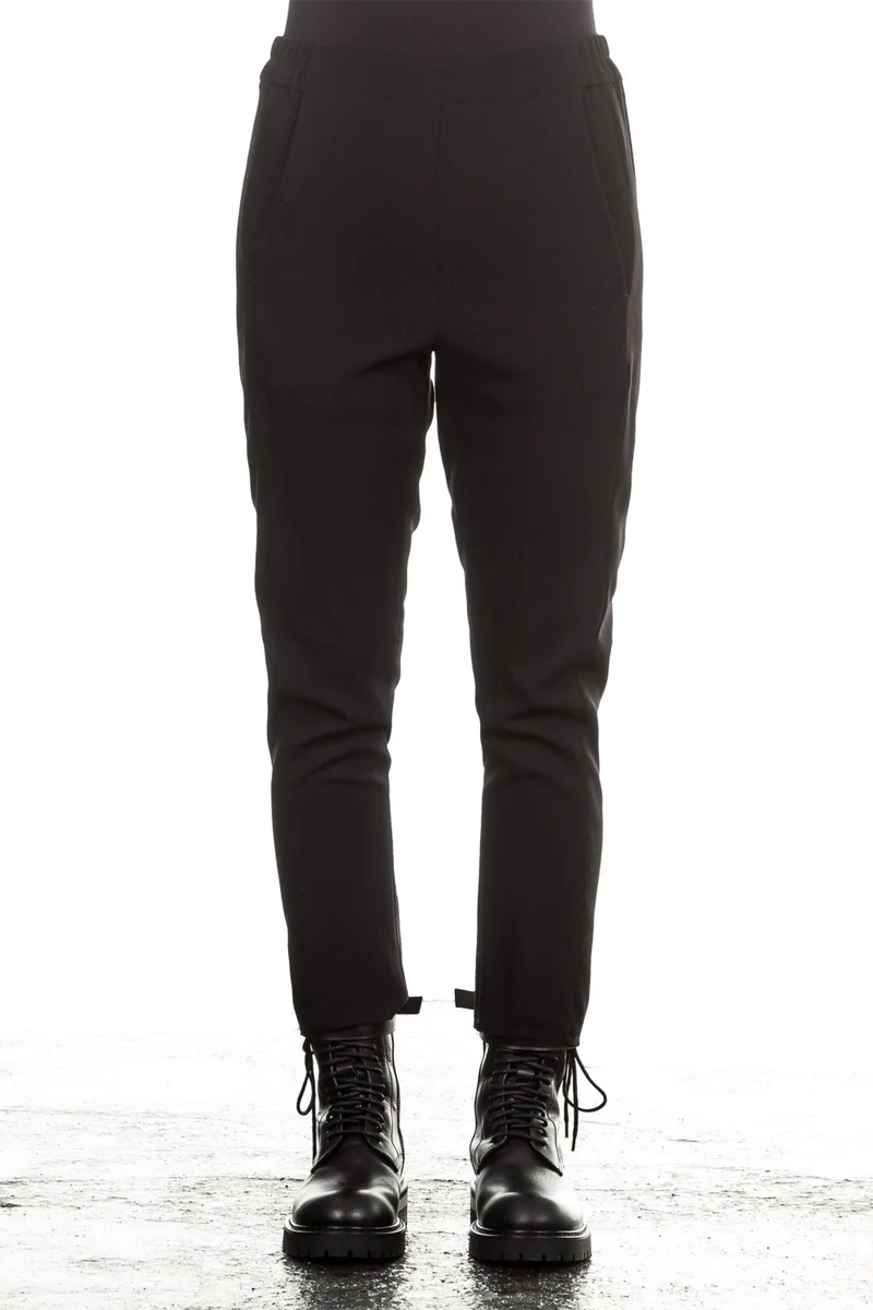 Ann Demeulemeester Damen 7/8 Wollhose Avantgarde schwarz