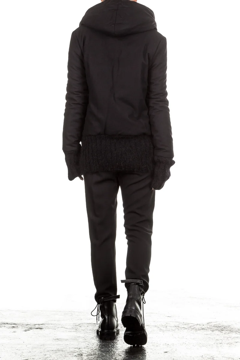 Ann Demeulemeester Damen 7/8 Wollhose Avantgarde schwarz