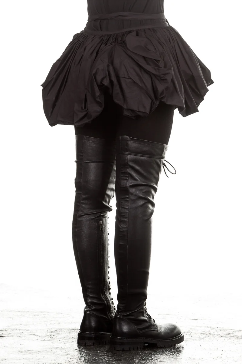 Ann Demeulemeester Damen Wickelrock Avantgarde schwarz