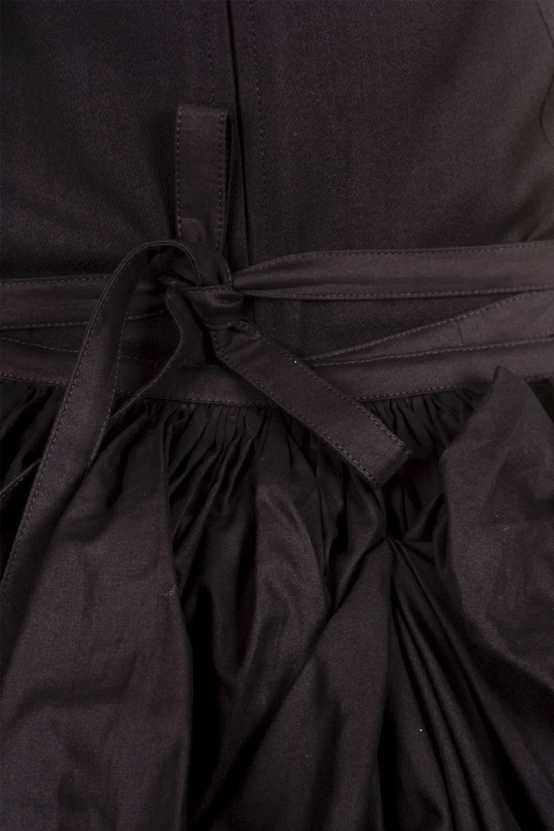Ann Demeulemeester Damen Wickelrock Avantgarde schwarz